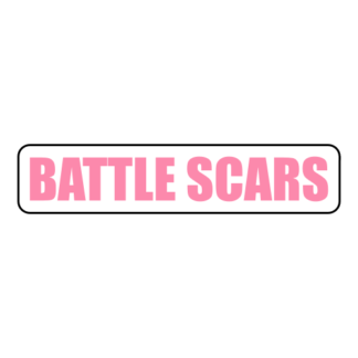 Battle Scars Sticker (Pink)